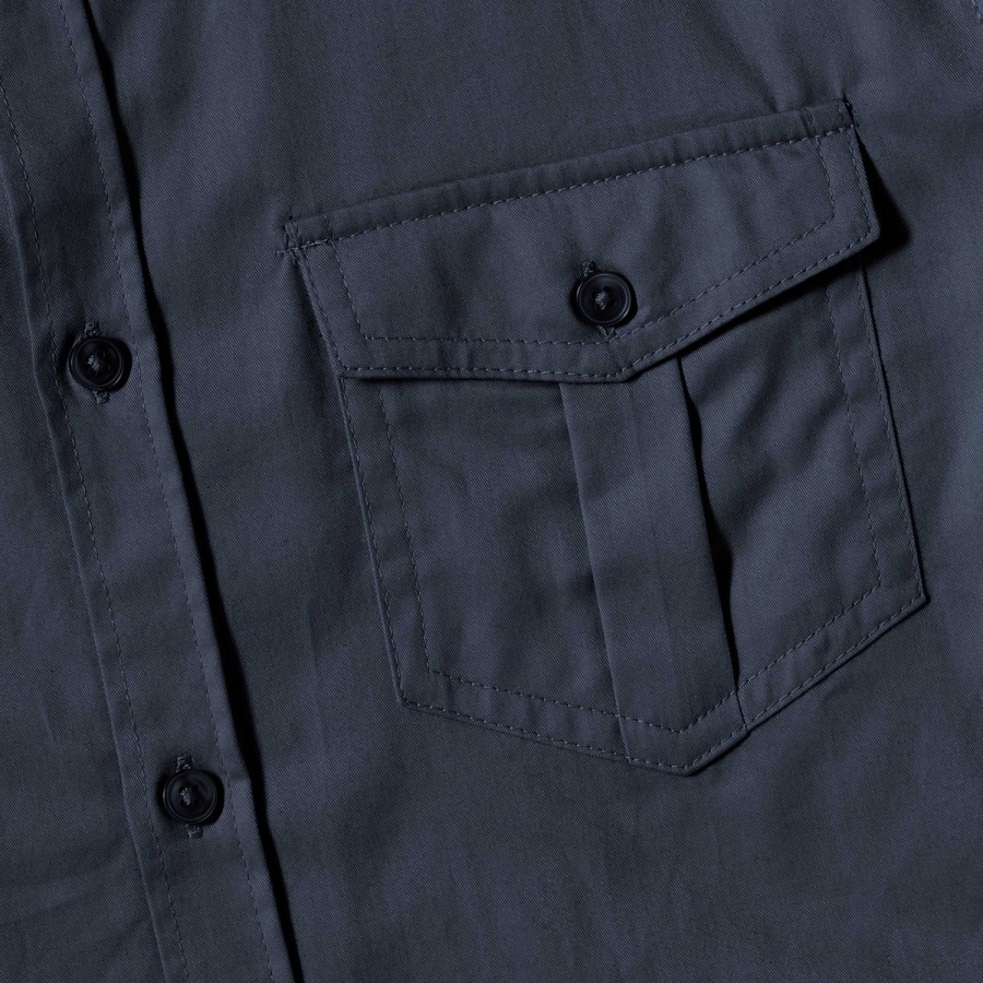 RUSSELL men's shirt with sleeves rolled up ROLL SLEEVE TWILL