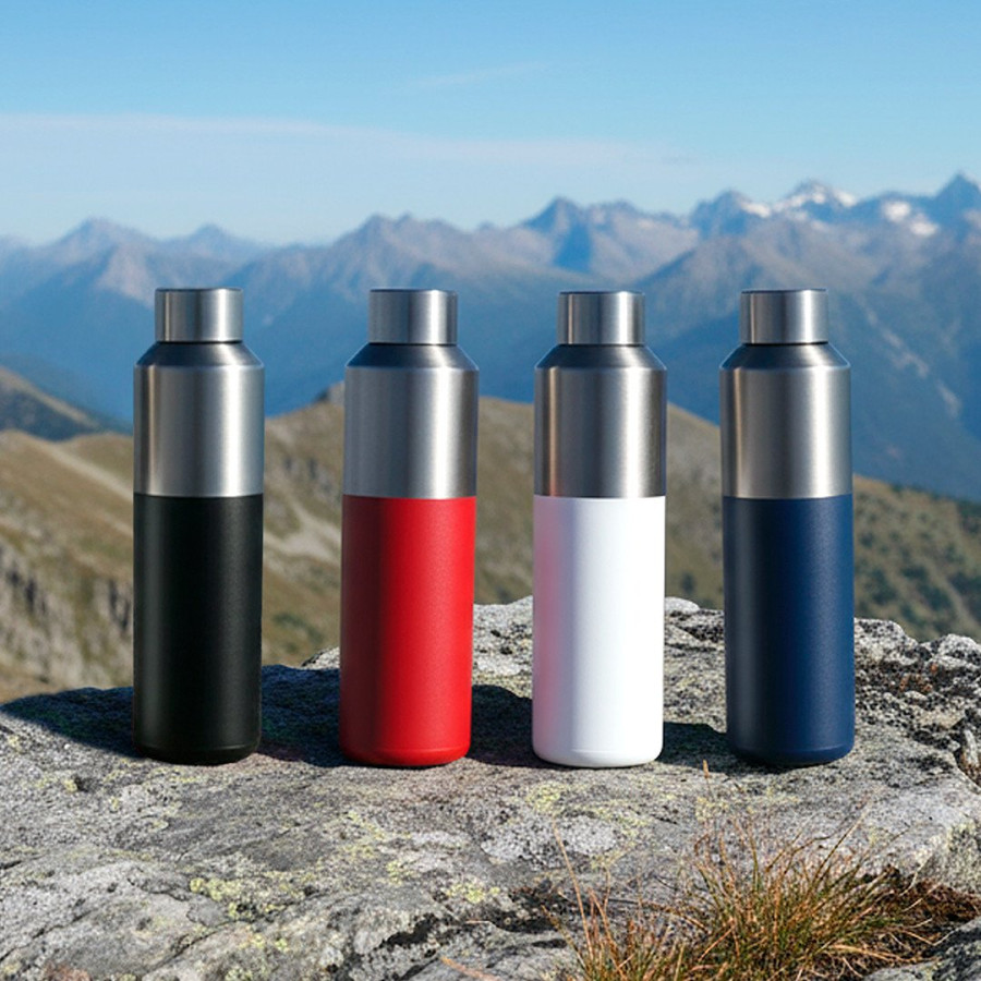 ASTRO, vacuum insulated bottle, 600 ml, red