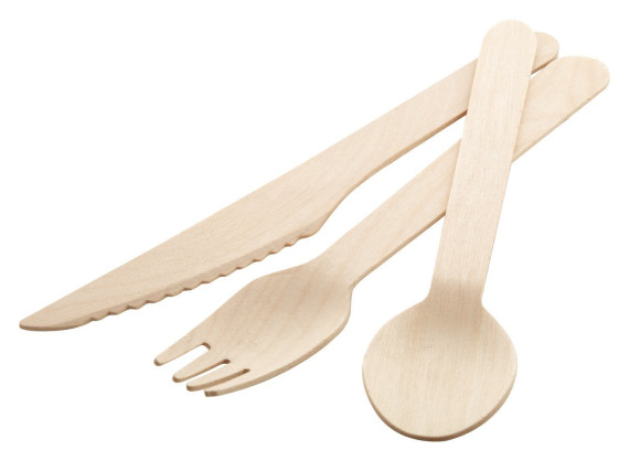 Woolly wooden cutlery, spoon