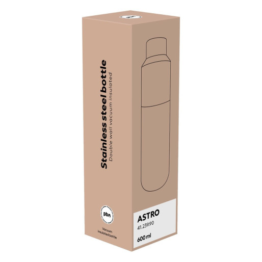 ASTRO, vacuum insulated bottle, 600 ml, white