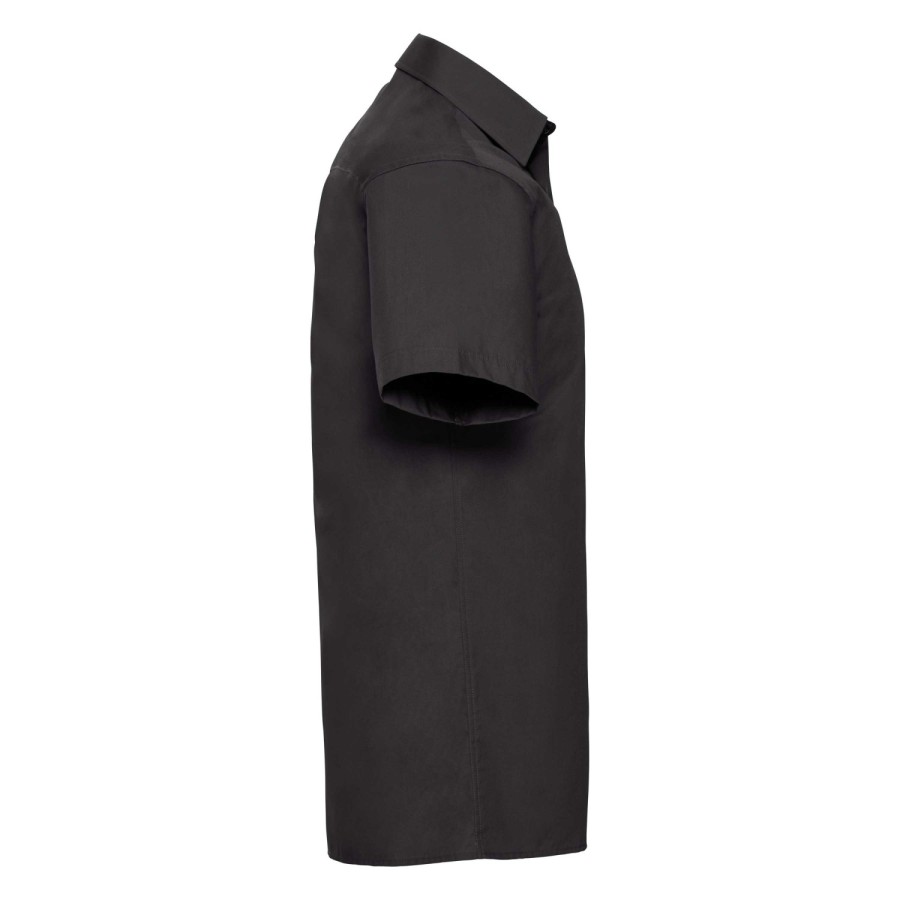 RUSSELL men's short sleeve shirt PURE COTTON POPLIN