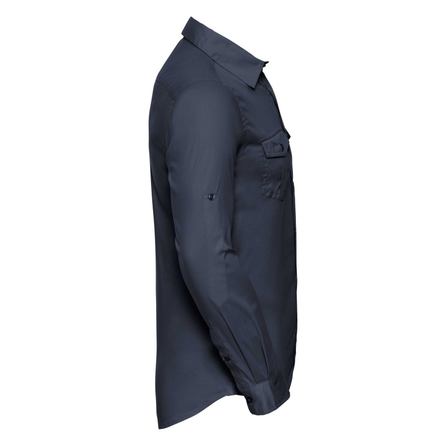 RUSSELL muška košulja sa rukavima na namotavanje ROLL SLEEVE TWILL
