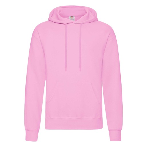 Fruit of the Loom, Classic Hooded Sweat, klasični muški duks sa kapuljačom, roza, XL