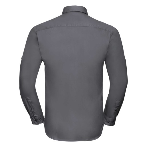 RUSSELL men's shirt with sleeves rolled up ROLL SLEEVE TWILL