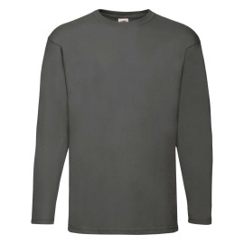 Fruit of the Loom, Valueweight, muška pamučna majica dugih rukava,svetlo grafit, 3XL