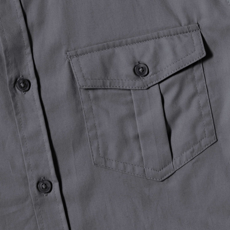 RUSSELL men's shirt with sleeves rolled up ROLL SLEEVE TWILL