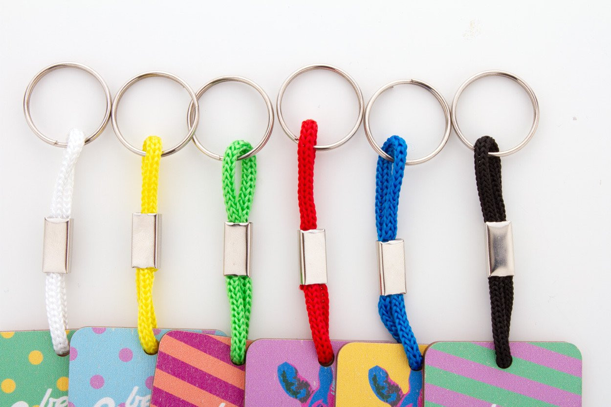 Woody Plus D custom keyring