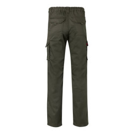 VL PAN. Multi-pocket stretch trousers (290g/m²), in cotton (46%), EME (38%) and polyester (16%)
