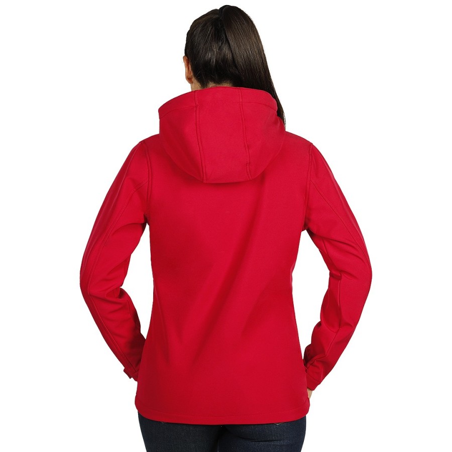 PROTECT WOMEN, ženska softshell jakna sa skidajućom kapuljačom crvena