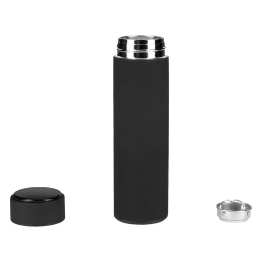 ELEMENT SMART 2.0, smart vacuum insulated bottle with lcd screen, 500 ml, black