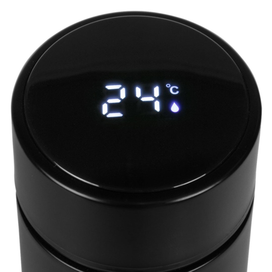 ELEMENT SMART 2.0, smart vacuum insulated bottle with lcd screen, 500 ml, black