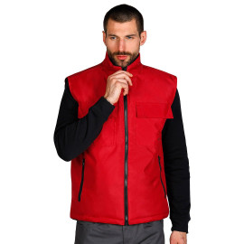 TEN VEST, unisex bodywarmer, red