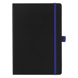 CODE BLACK, a5 notebook, royal blue