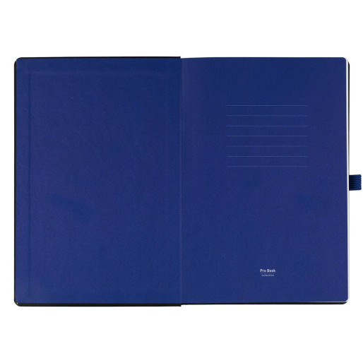 CODE BLACK, a5 notebook, royal blue