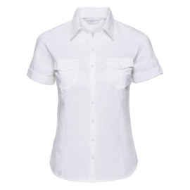 RUSSELL women's shirt with sleeves rolled up ROLL SLEEVE TWILL