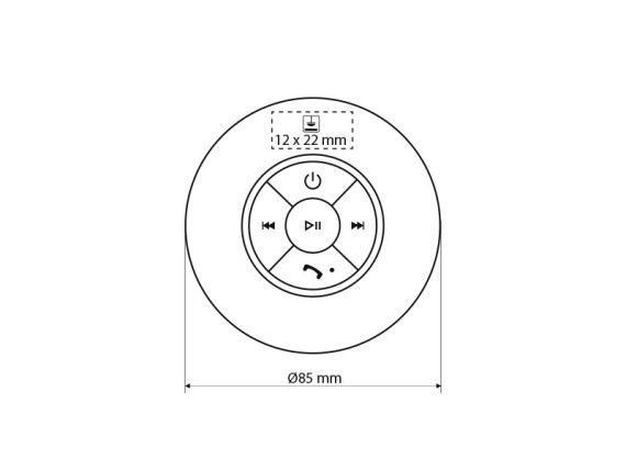 BUBBLE, bluetooth speaker, white