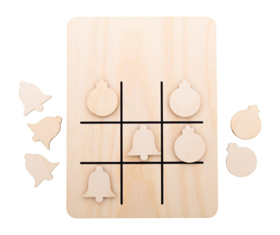 TixTax Christmas tic-tac-toe, ornament & zvono