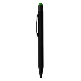 TITANIUM BLACK, metal "touch" ball pen, kiwi
