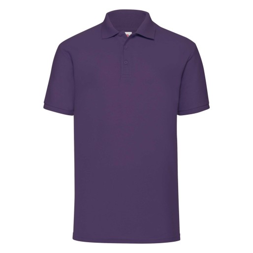 Fruit of the Loom, 65/35, polo shirt for men, purple, M