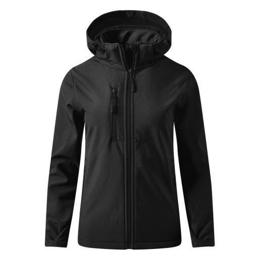 PROTECT WOMEN, ženska softshell jakna sa skidajućom kapuljačom crna