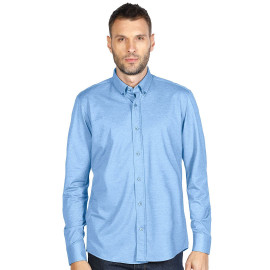 GRANT LSL, men's long sleeve shirt, sky blue