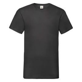 Fruit of the Loom, Valueweight, Men's Cotton Short Sleeve T-shirt and V-neck, Black, 2XL