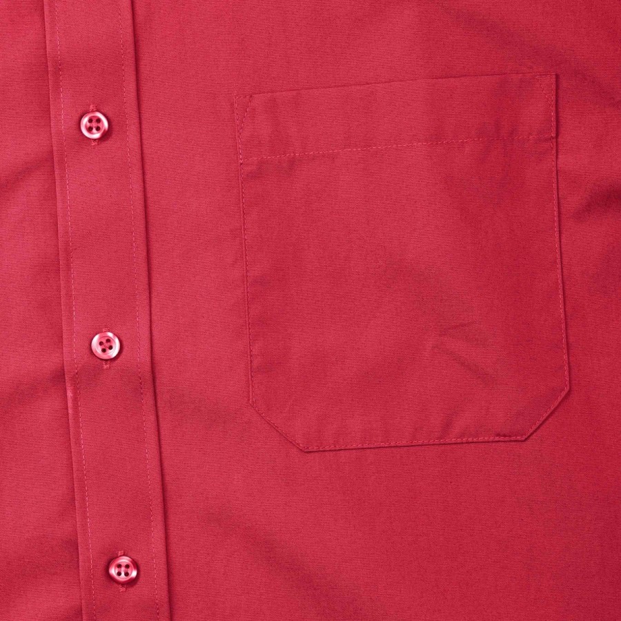 RUSSELL men's short sleeve shirt PURE COTTON POPLIN