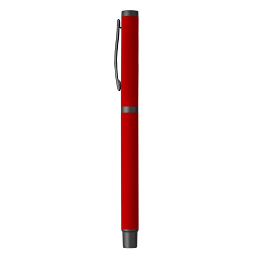 TITANIUM R, metal roller pen, red