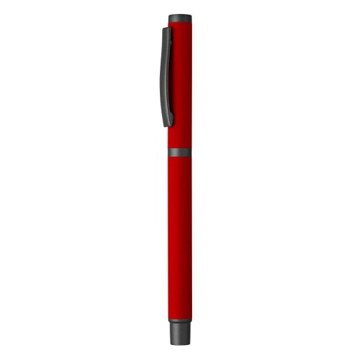 TITANIUM R, metal roller pen, red