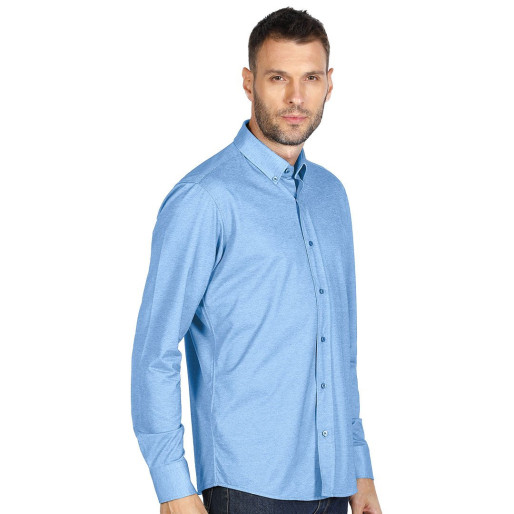 GRANT LSL, men's long sleeve shirt, sky blue