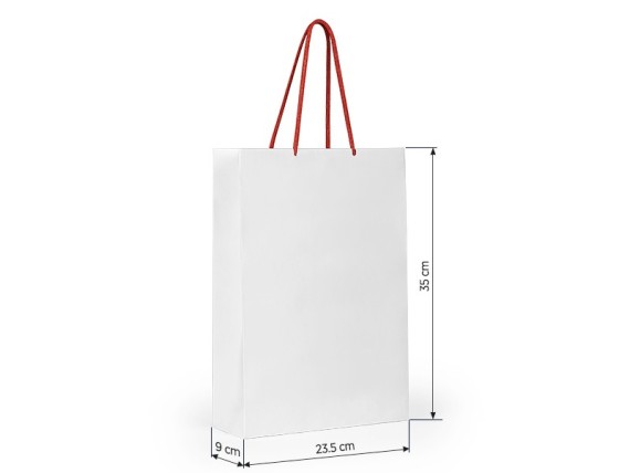 BLANCA, paper bag, red