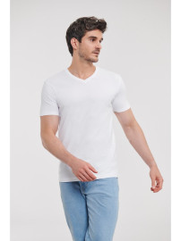 Russell,Men´s Pure Organic V-⁠Neck T