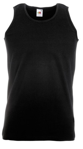 Fruit of the Loom, Valueweight Athletic West, Men's Cotton T-shirt, Black, 3XL