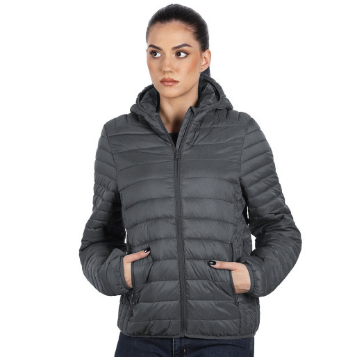 RINO HOODY WOMEN, ženska jakna sa kapuljačom, tamno siva