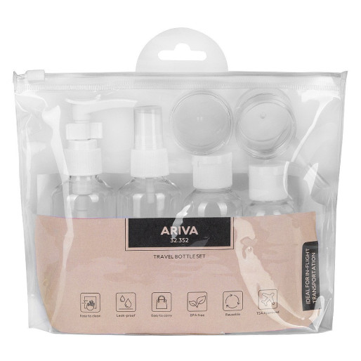 ARIVA, set putnih bočica, 8/1, beli