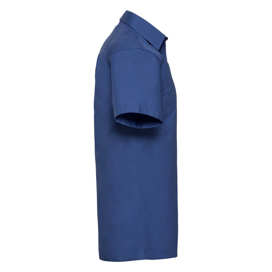 RUSSELL men's short sleeve shirt PURE COTTON POPLIN