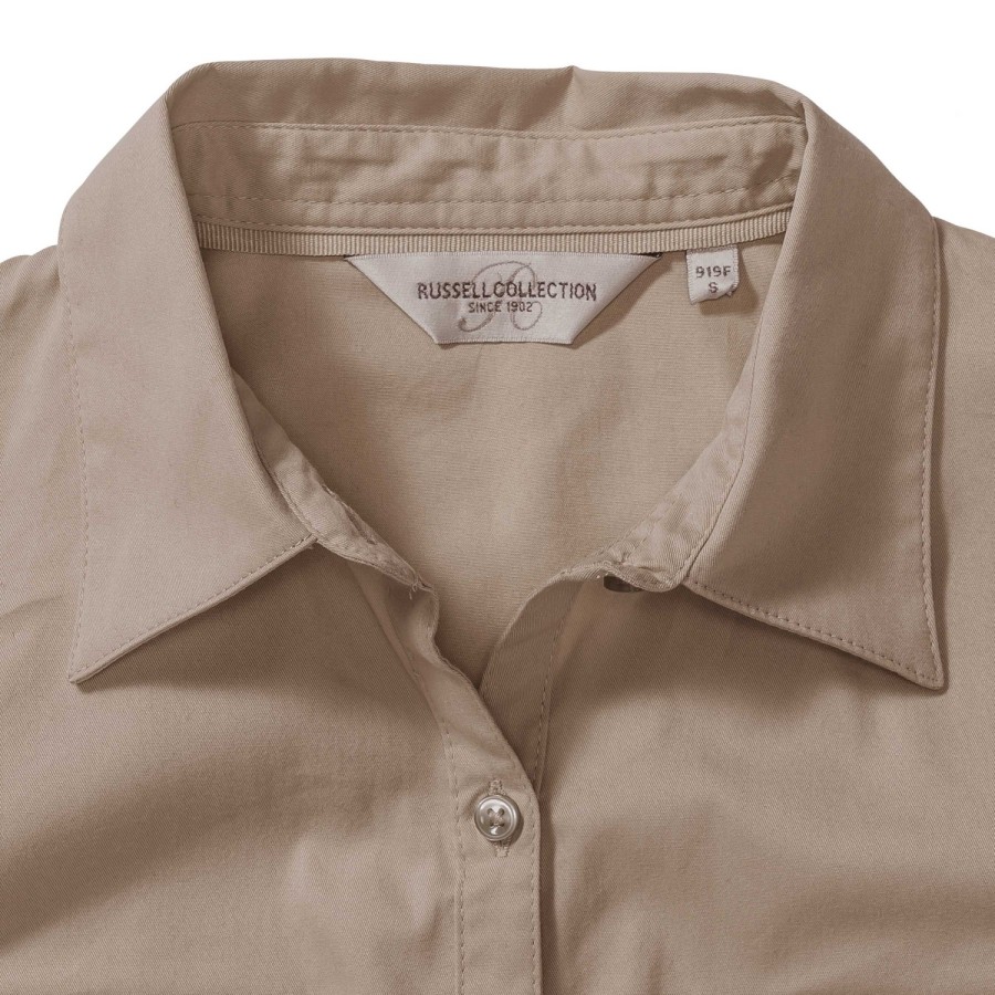RUSSELL ženska košulja sa rukavima na namotavanje ROLL SLEEVE TWILL