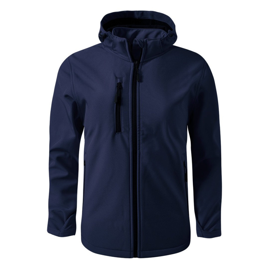 PROTECT MEN, softshell jakna sa skidajućom kapuljačom, plava