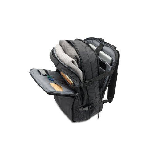 DALLAS. High-density recycled 600D polyester travel backpack for 17'3" laptop