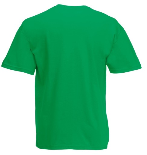 Fruit of the Loom, Valueweight, men's cotton T-shirt and V neckline, kelly green, L