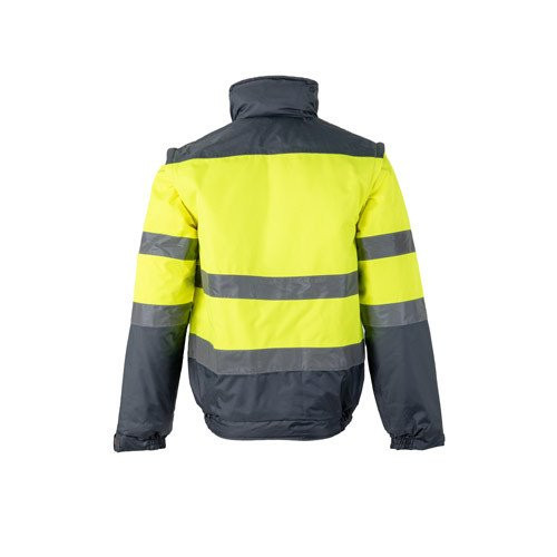 VL JUPITER. Two-tone padded jacket (180g/m²) in polyester (100%), with PU coating
