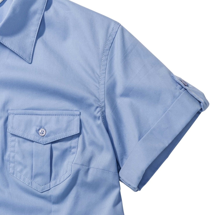 RUSSELL women's shirt with sleeves rolled up ROLL SLEEVE TWILL