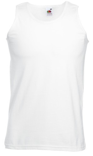 Fruit of the Loom, Valueweight Athletic West, muška pamučna majica na bretele, bela, 5XL