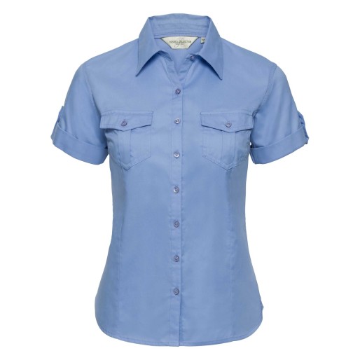 RUSSELL women's shirt with sleeves rolled up ROLL SLEEVE TWILL
