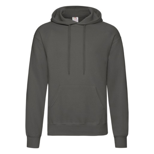 Fruit of the Loom, Classic Hooded Sweat, Classic Hooded Men's Hoodie, Light Graphite, L
