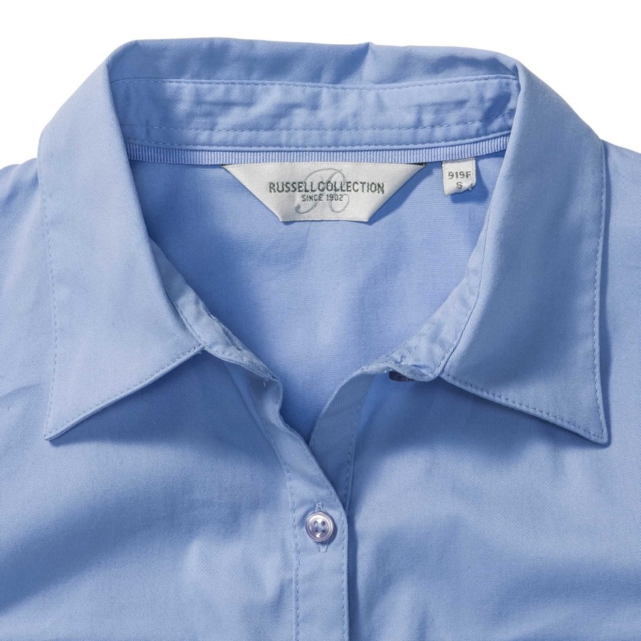 RUSSELL women's shirt with sleeves rolled up ROLL SLEEVE TWILL