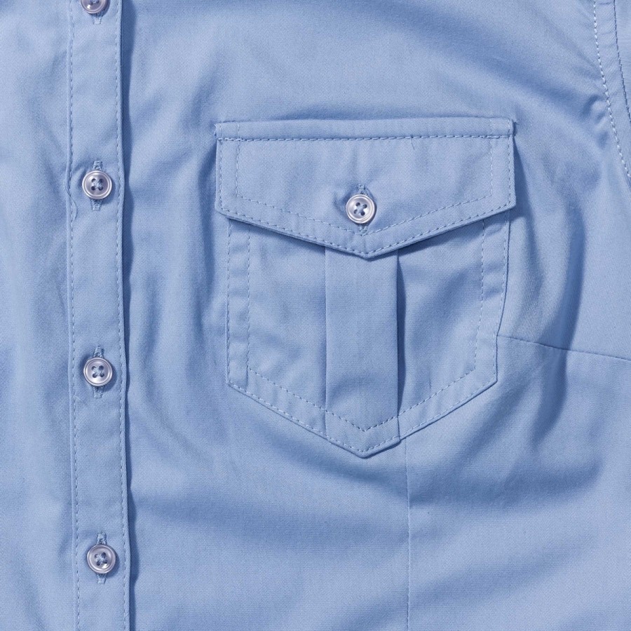 RUSSELL women's shirt with sleeves rolled up ROLL SLEEVE TWILL