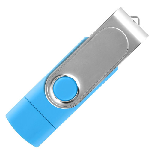 SMART C STICKER, usb flash memory, sky blue, 64GB