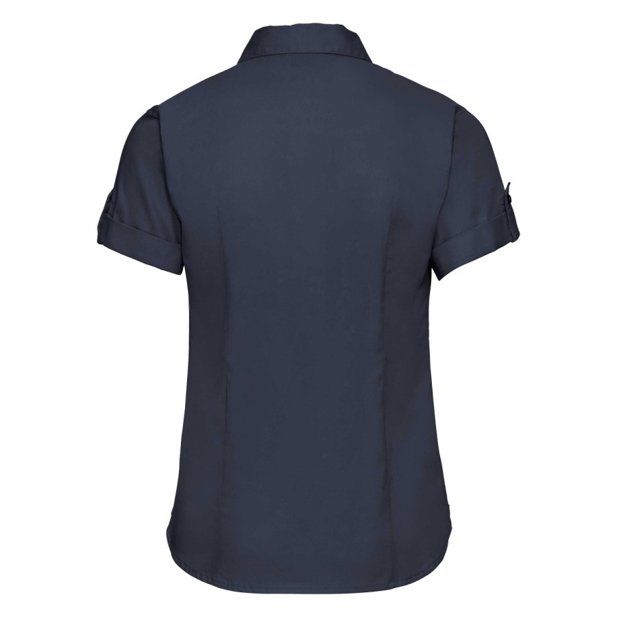 RUSSELL women's shirt with sleeves rolled up ROLL SLEEVE TWILL