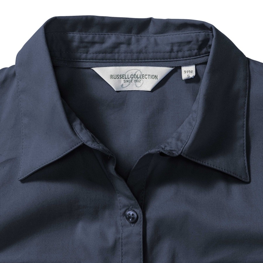 RUSSELL women's shirt with sleeves rolled up ROLL SLEEVE TWILL